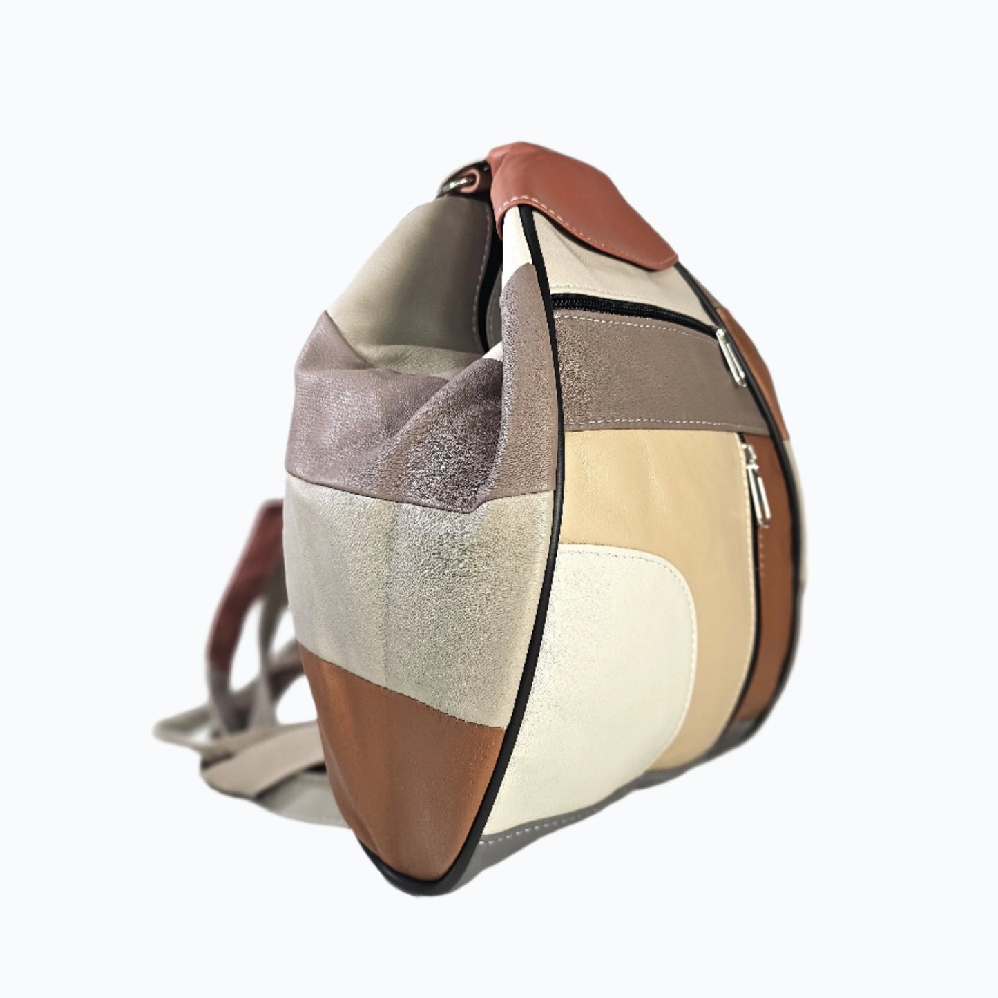 Leather Backpack Pear Shaped Small M-I - Newage Leather Bags