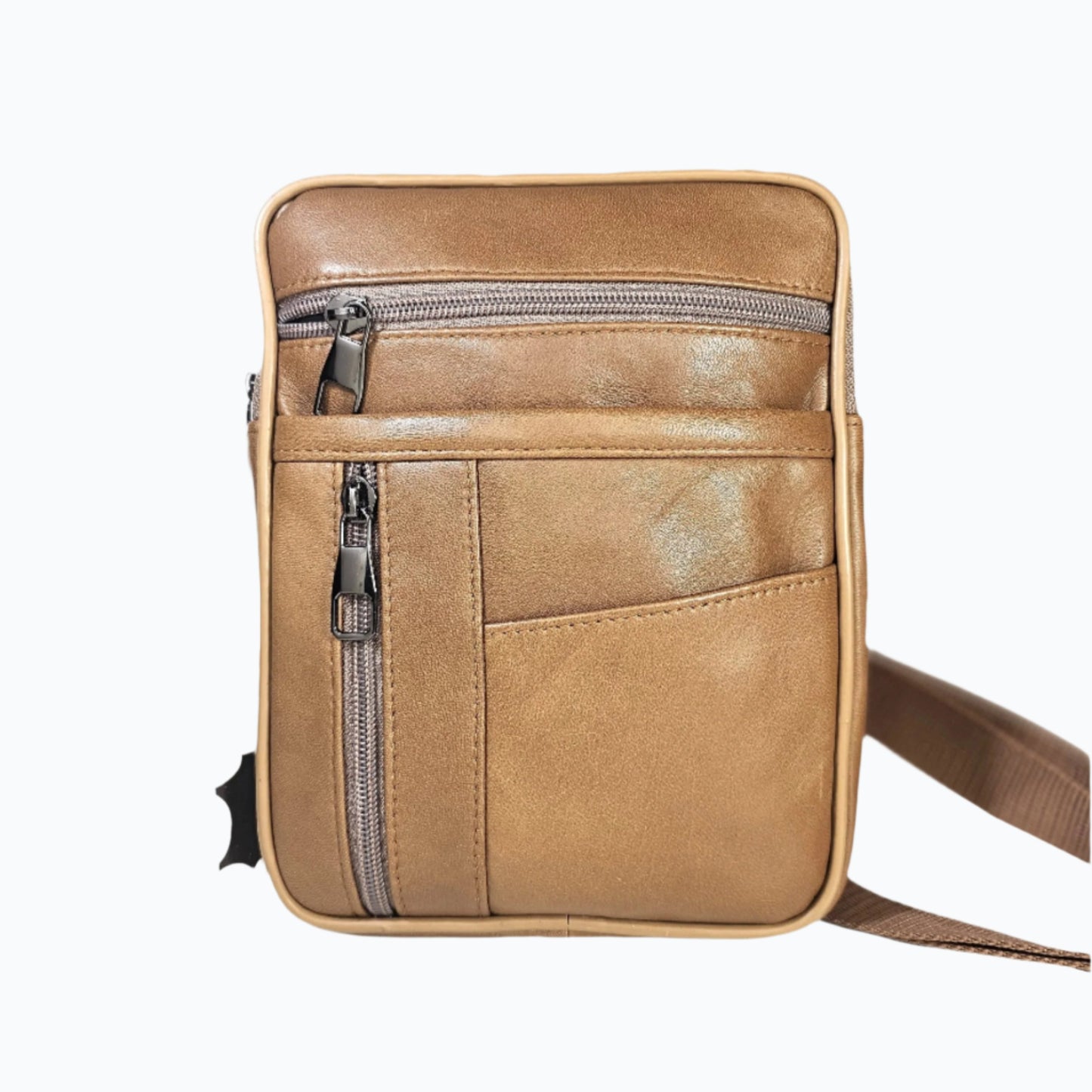 Leather Crossbody Bag Zip-Top M-I - Newage Leather Bags