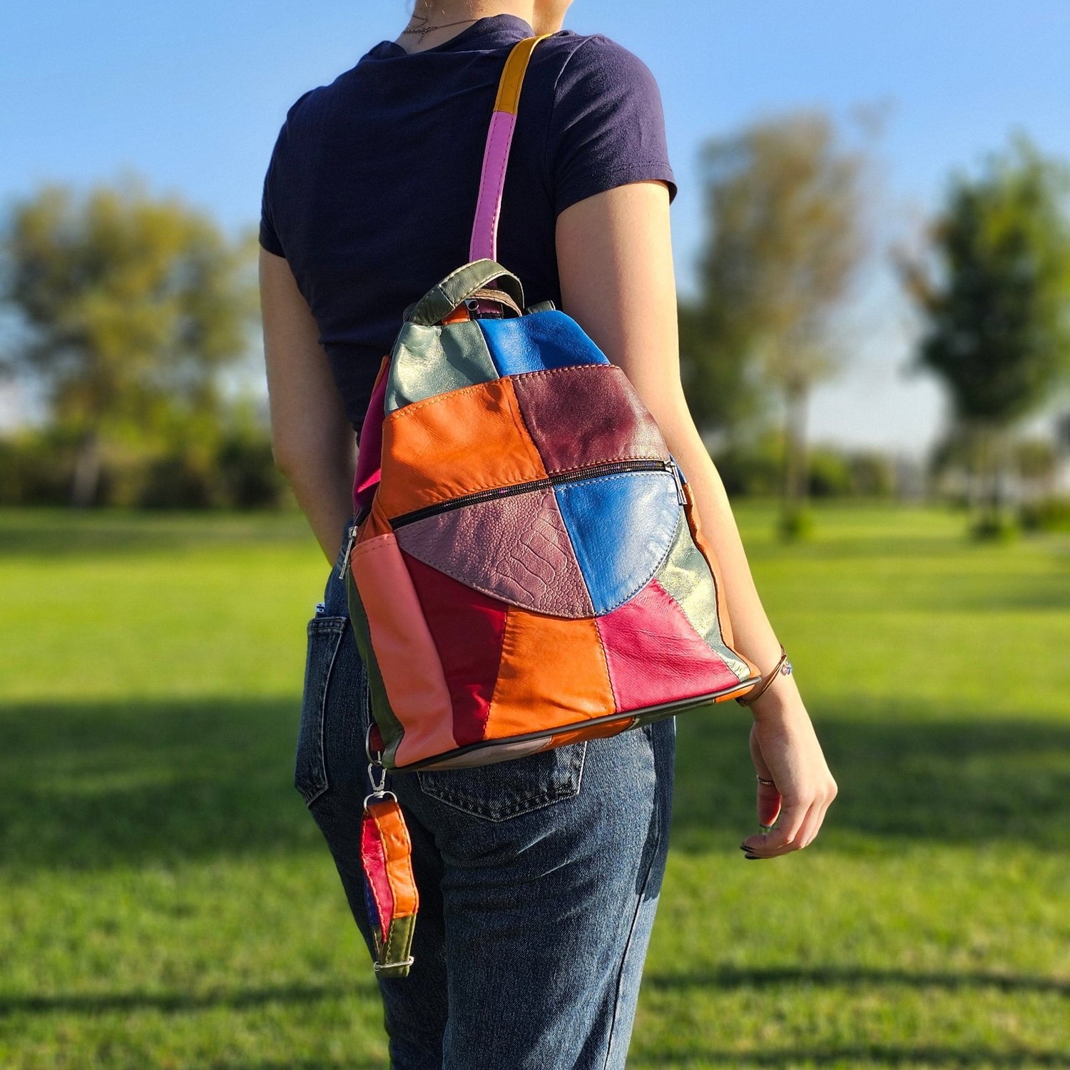 Leather Backpack M-I - Newage Leather Bags