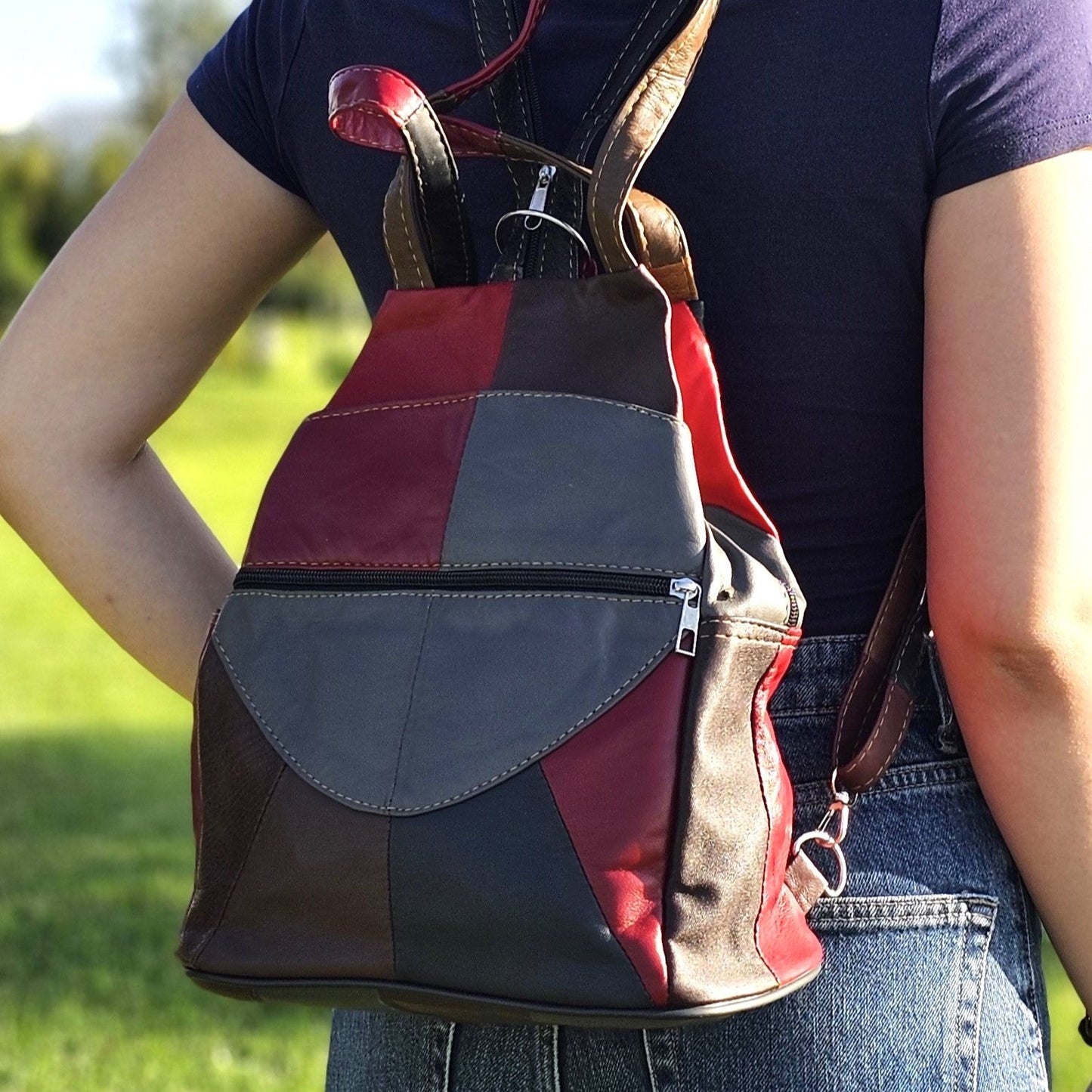 Leather Backpack M-I - Newage Leather Bags