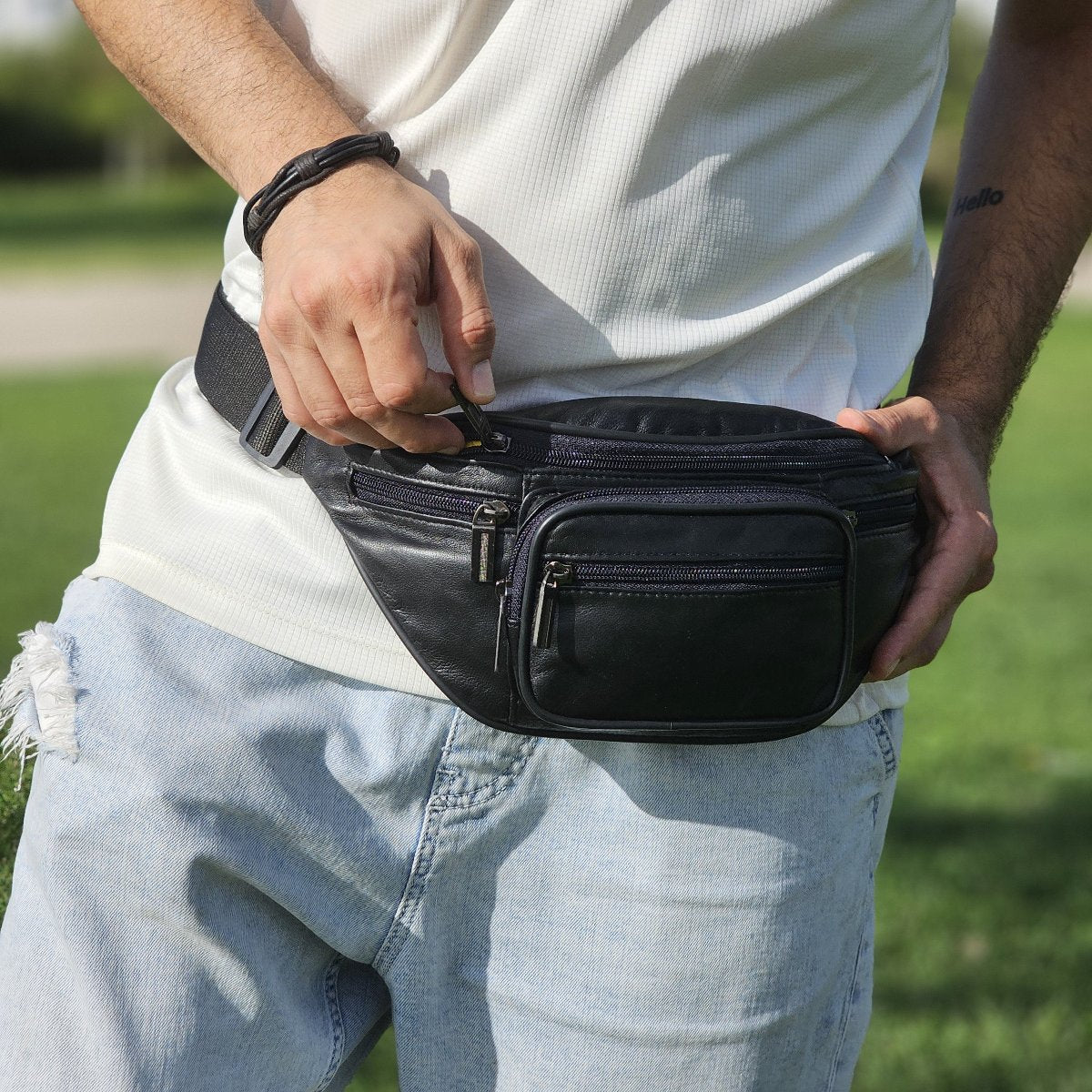 Leather Belt Bag M-I - Newage Leather Bags