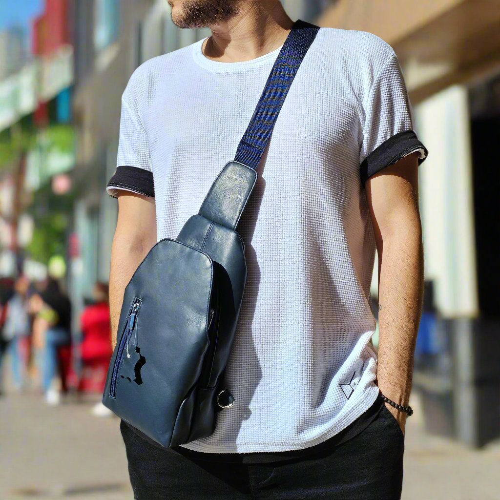 Elegant Leather Crossbody Bag M-I Newage Leather Bags