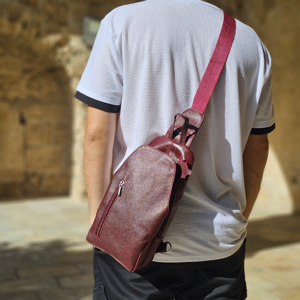 Elegant Leather Crossbody Bag M-I Newage Leather Bags