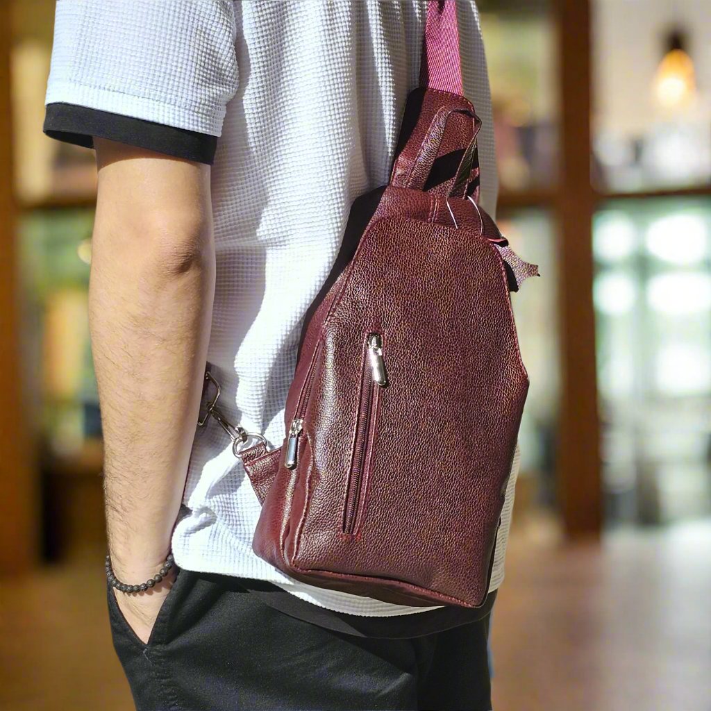 Elegant Leather Crossbody Bag M-I Newage Leather Bags