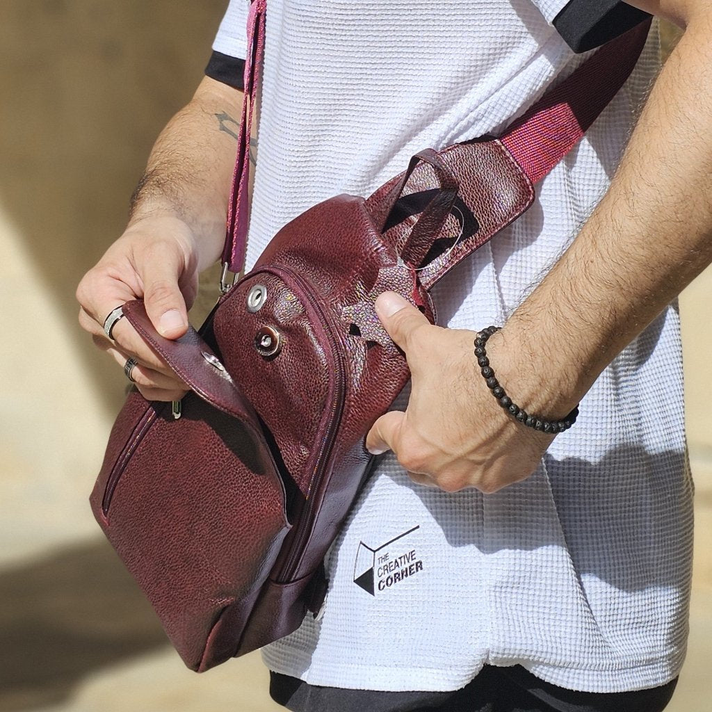 Elegant Leather Crossbody Bag M-I Newage Leather Bags