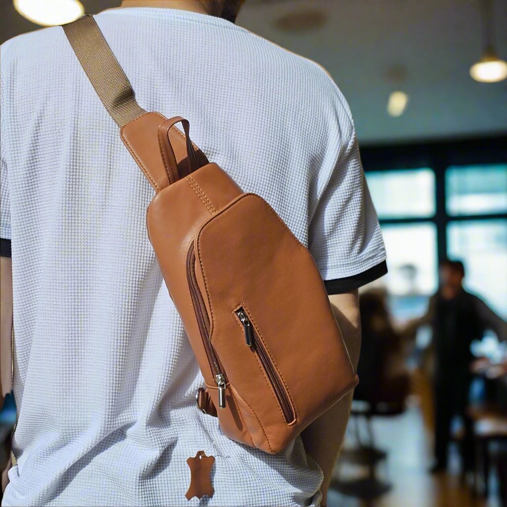 Elegant Leather Crossbody Bag M-I Newage Leather Bags