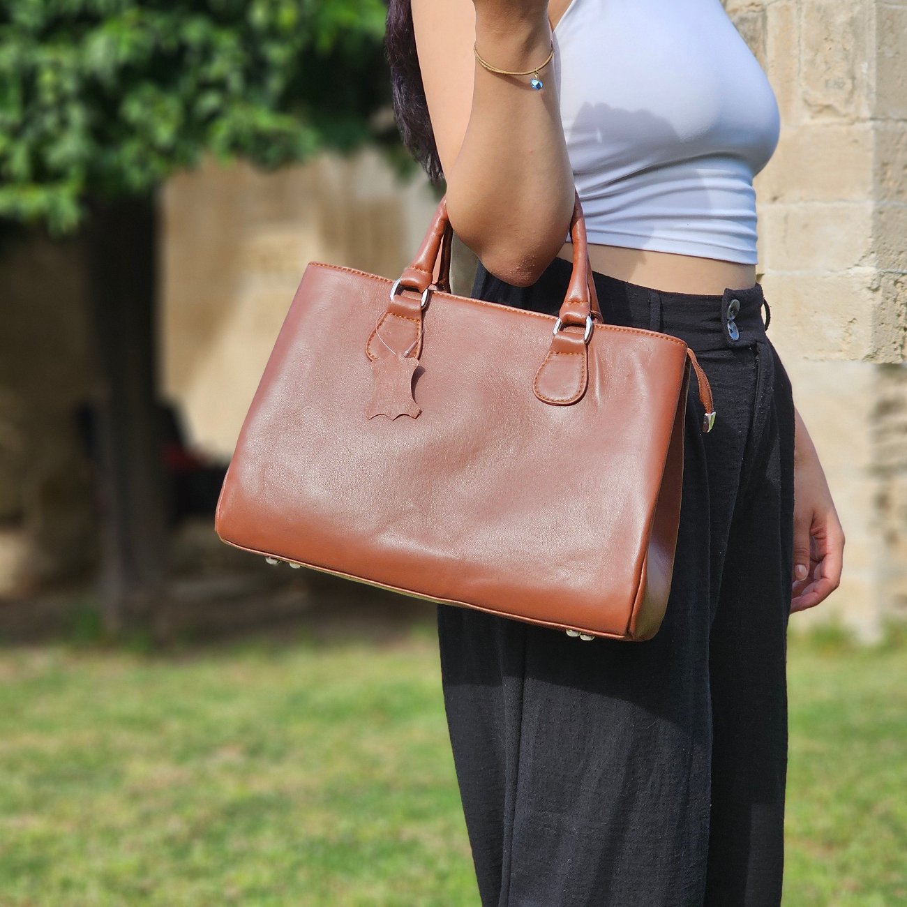 Elegant Leather Shoulder & Hand Bag M-II Newage Leather Bags