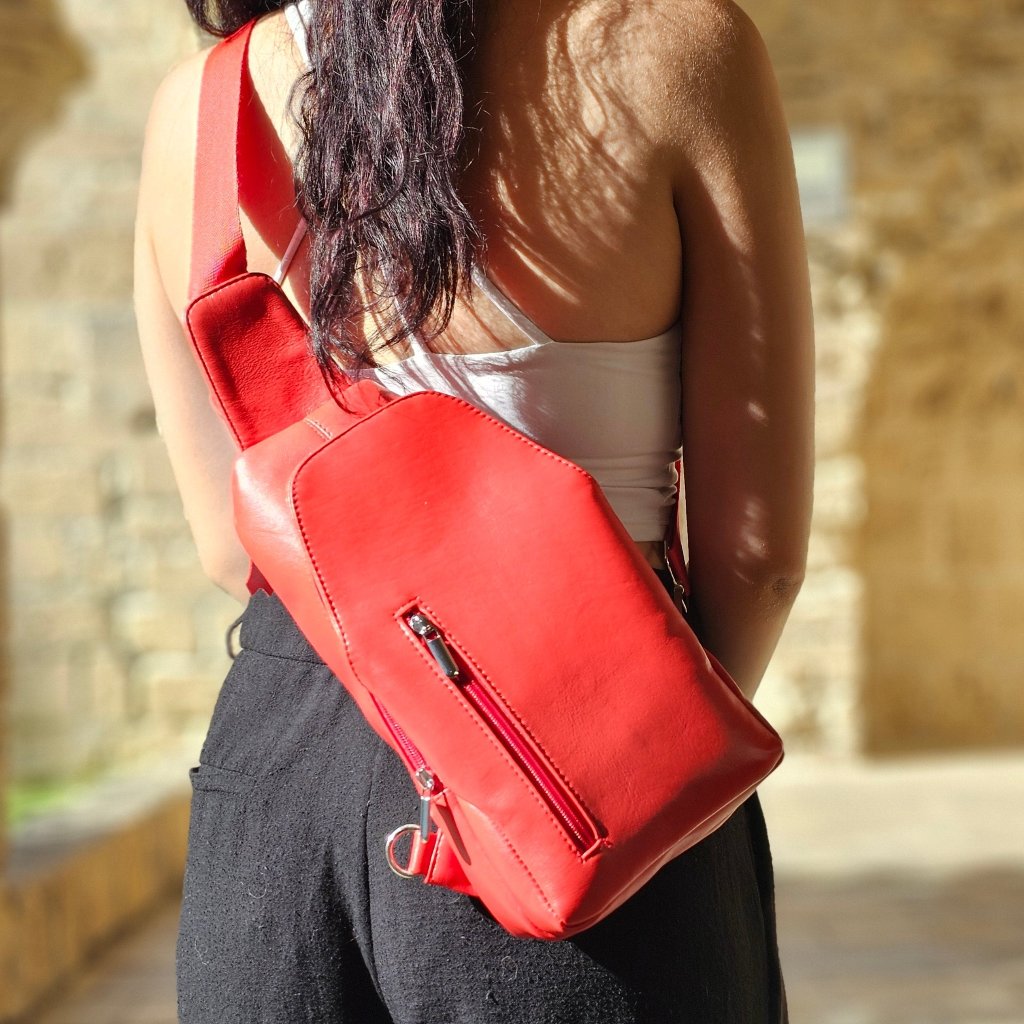 Elegant Leather Crossbody Bag M-I Newage Leather Bags
