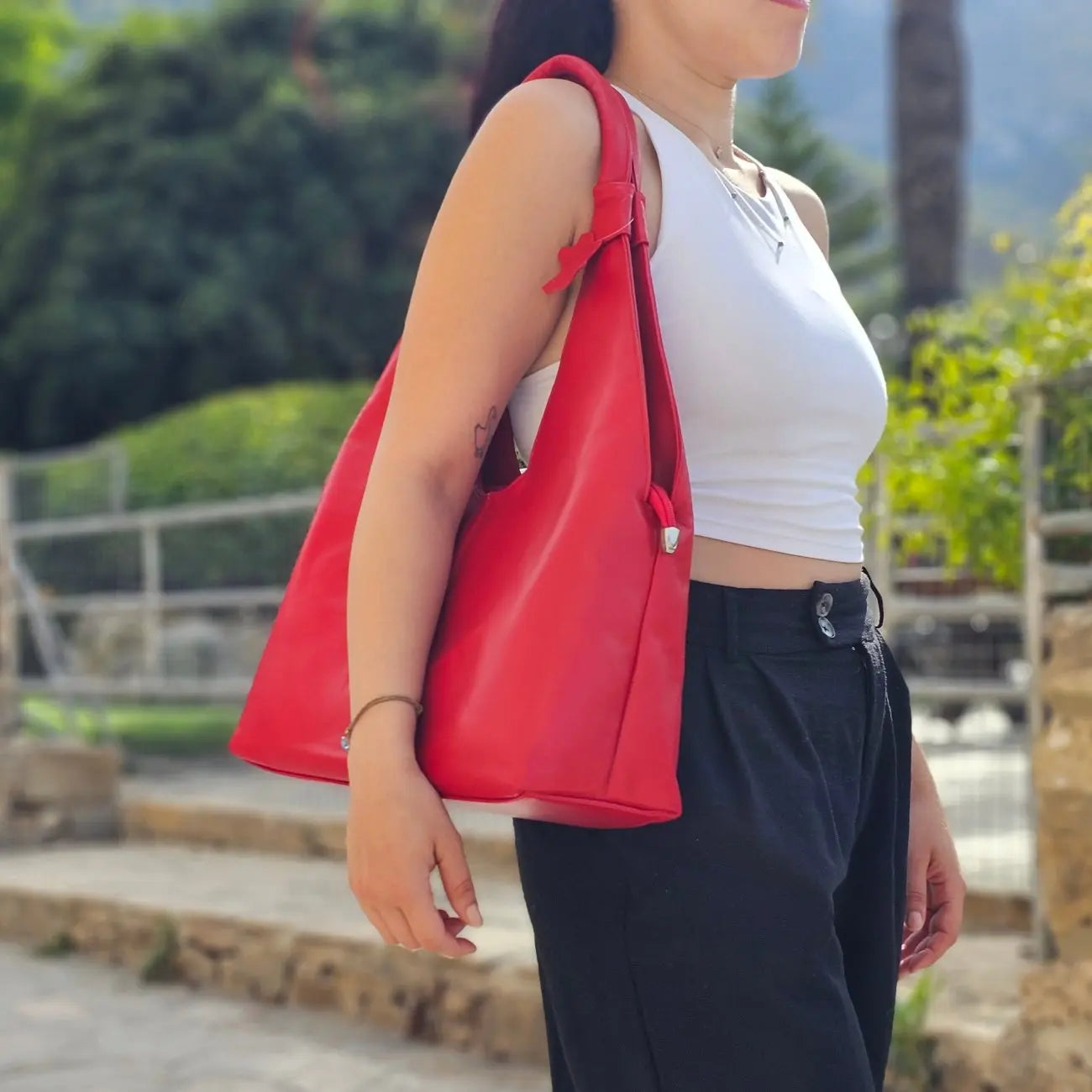 Elegant Leather Hobo Bag M-I Newage Leather Bags
