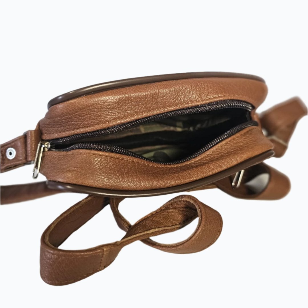 Leather Shoulder Bag Zip-Top M-I - Newage Leather Bags