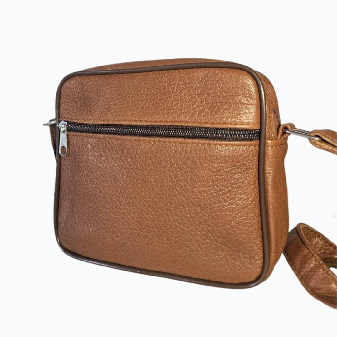 Leather Shoulder Bag Zip-Top M-I - Newage Leather Bags