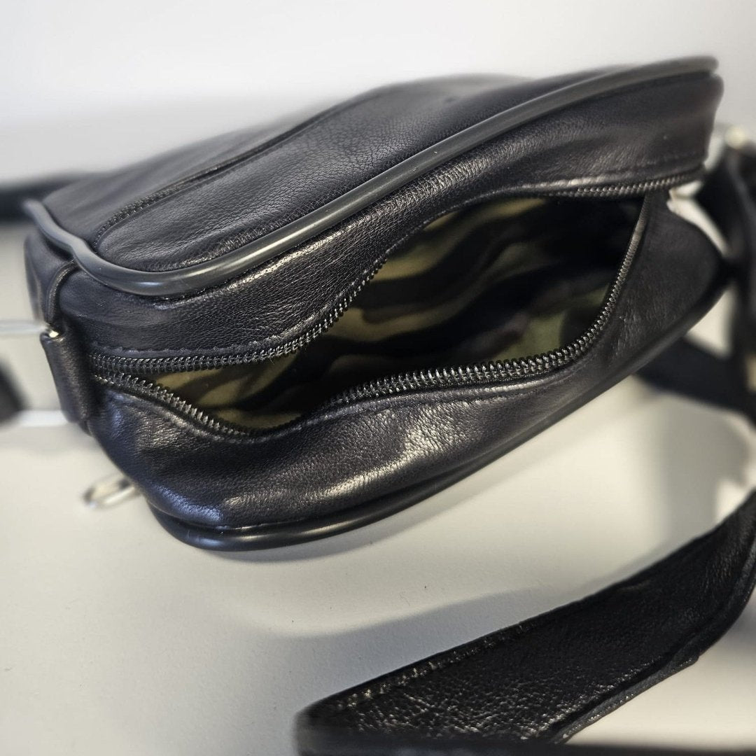 Leather Shoulder Bag Zip-Top M-I - Newage Leather Bags