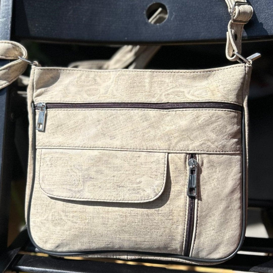 Leather Shoulder Bag Zip-Top M-II - Newage Leather Bags