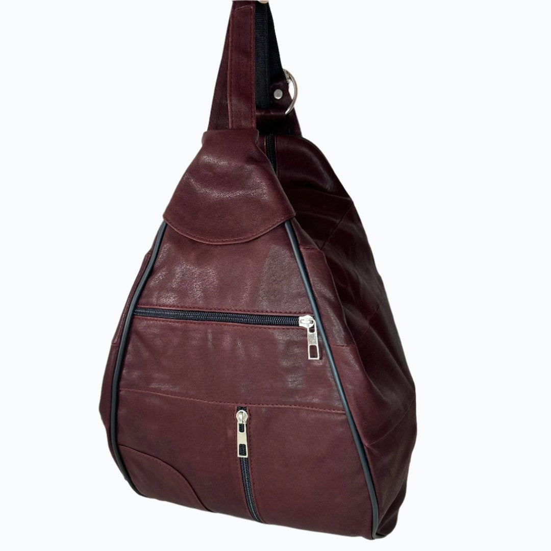 Leather Backpack Pear Shaped Large M-I - Newage Leather Bags