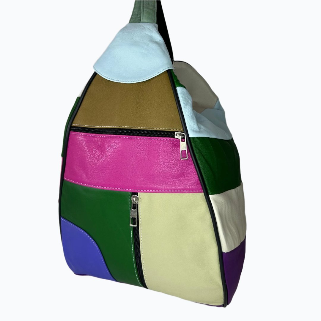 Leather Backpack Pear Shaped Large M-I - Newage Leather Bags