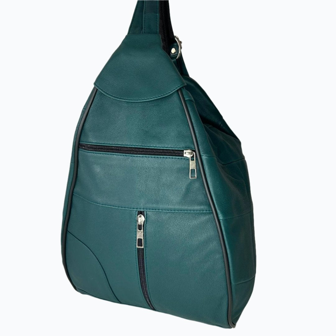 Leather Backpack Pear Shaped Large M-I - Newage Leather Bags
