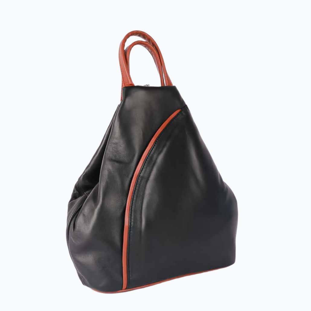 Elegant Leather Pear-Shaped Backpack Large M-I Newage Leather Bags