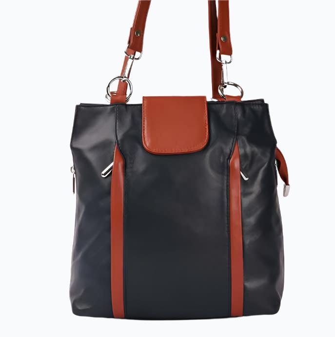 Elegant Leather Backpack M-I