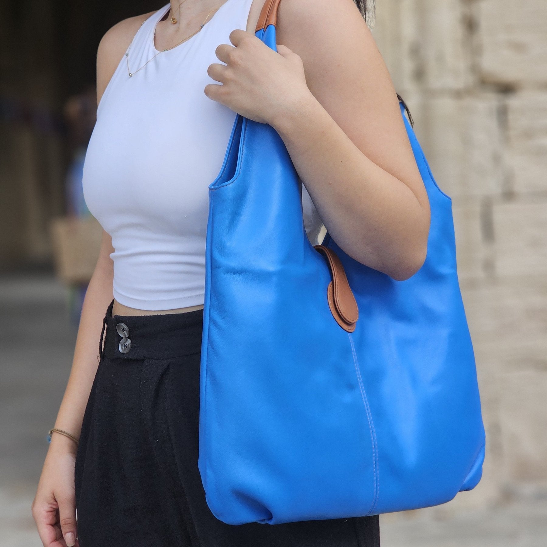 Leather Hobo Bag