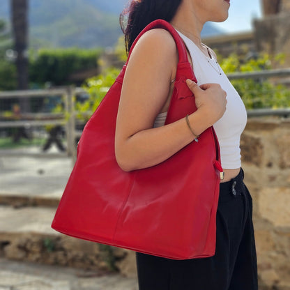 Elegant Leather Hobo Bag