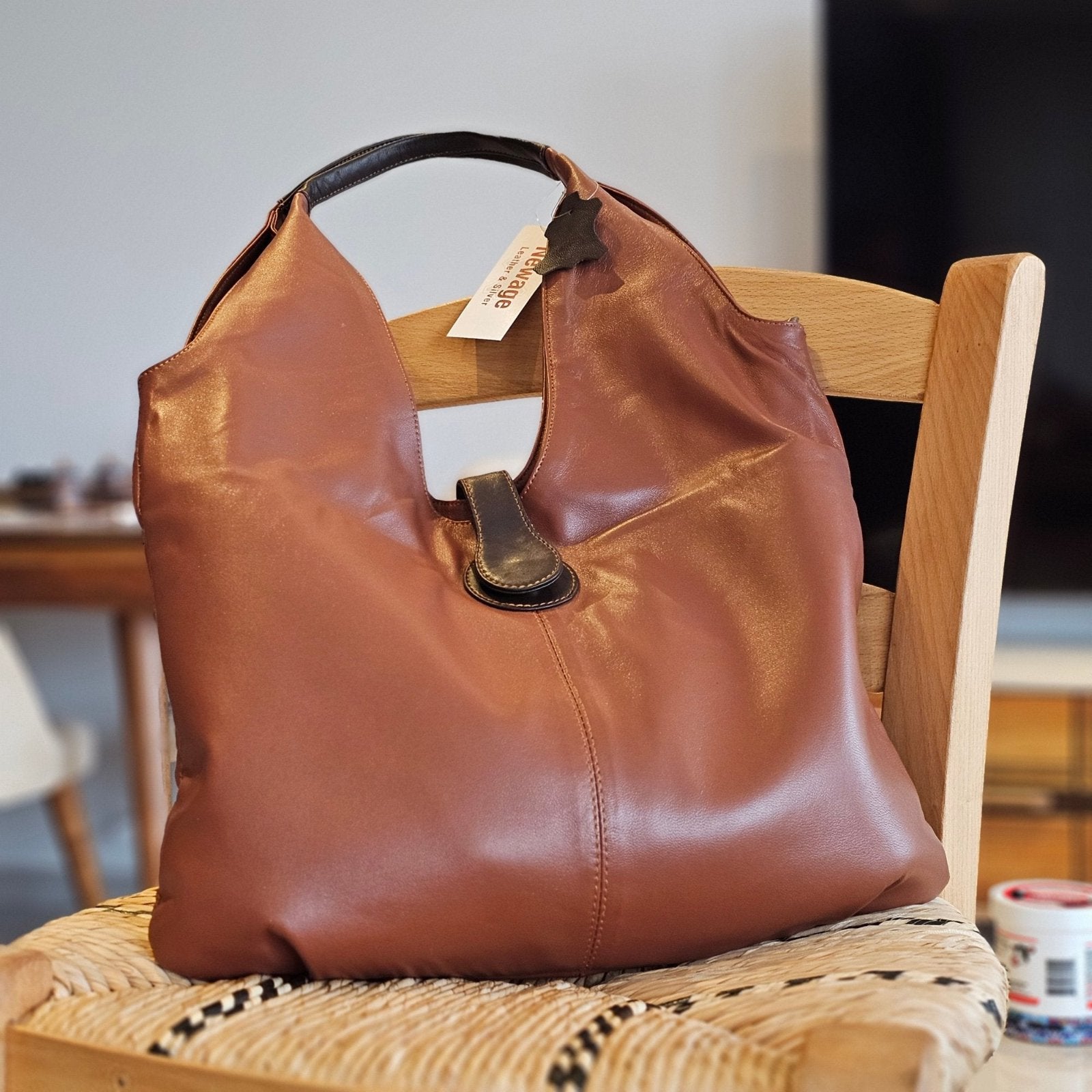 Elegant Leather Hobo Bag