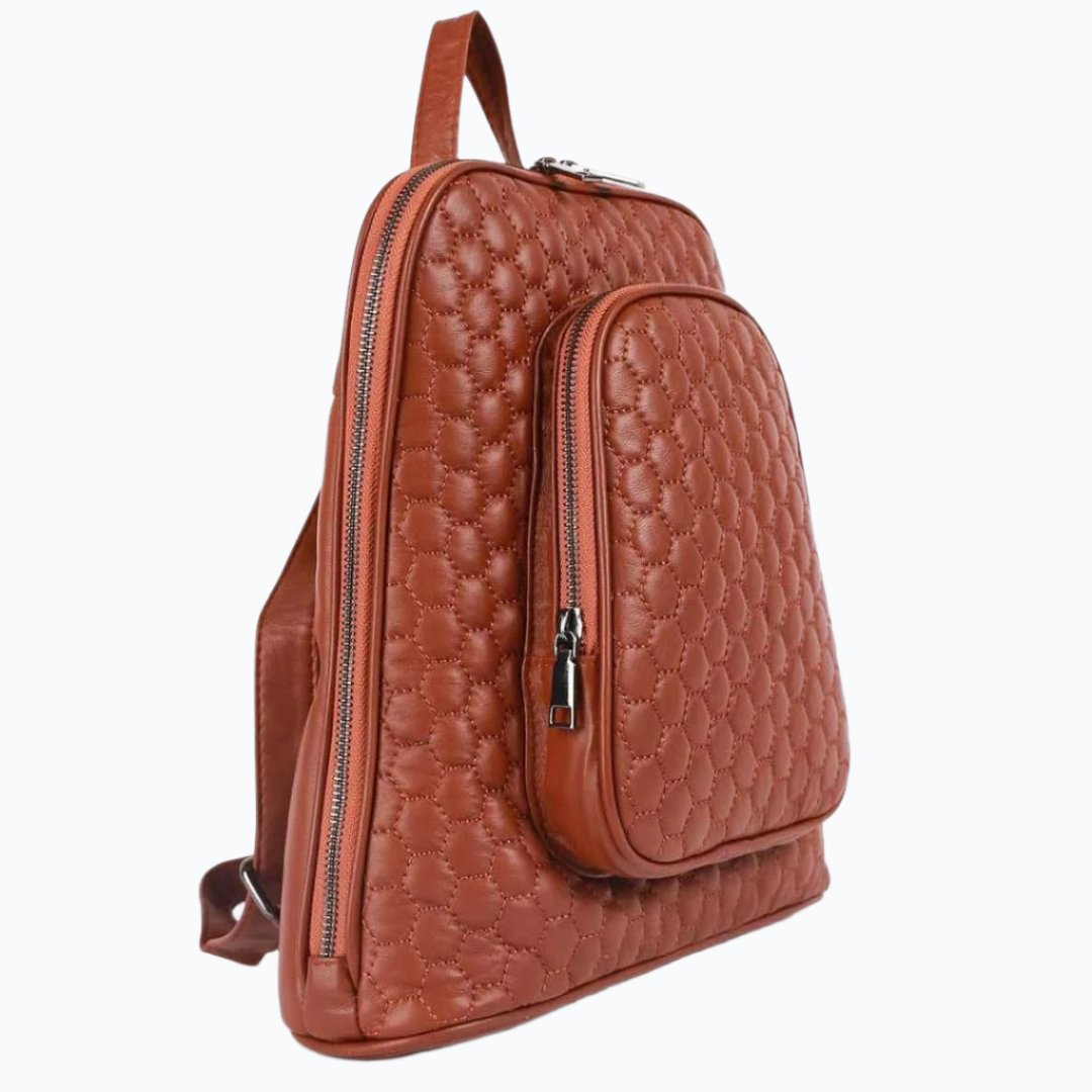 Eleganter Leder-Rucksack M-II