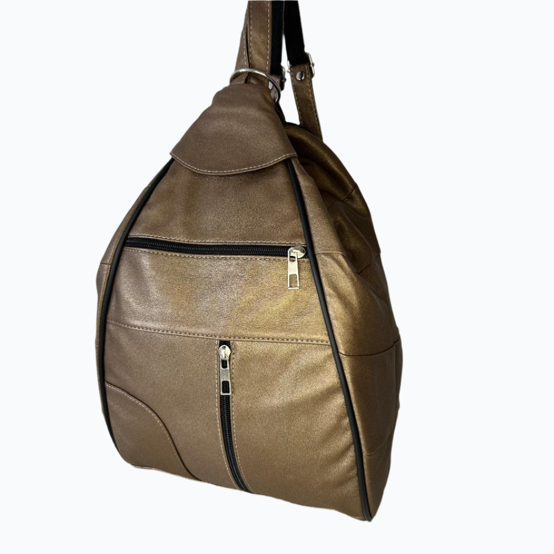 Leather backpack