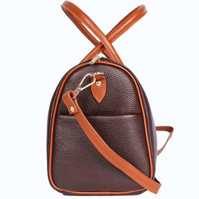 Elegante Leder-Duffle-Tasche M-I