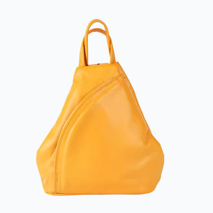 Elegant Leather Pear-Shaped Backpack Large M-I