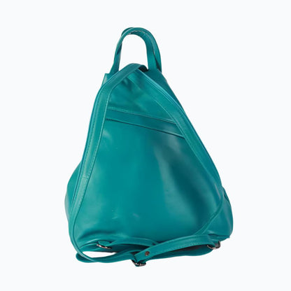 Elegant Leather Pear-Shaped Backpack Large M-I