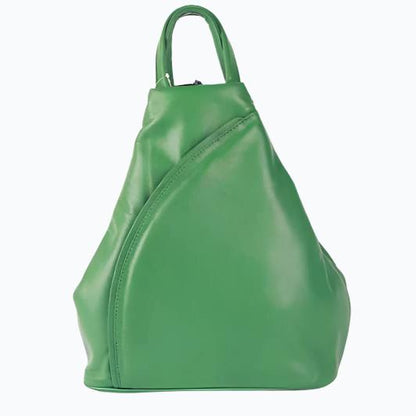 Elegant Leather Pear-Shaped Backpack Large M-I