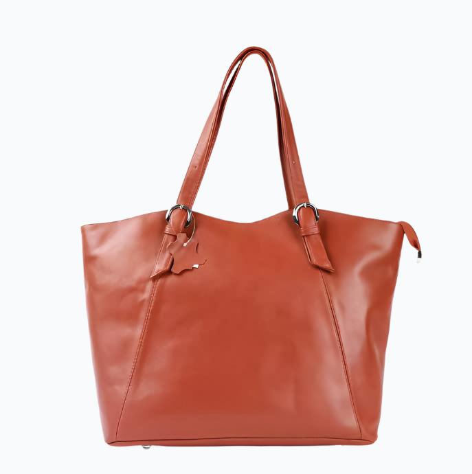  Klassische Leder-Tote-Tasche M-II