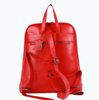 Eleganter Leder-Rucksack M-II